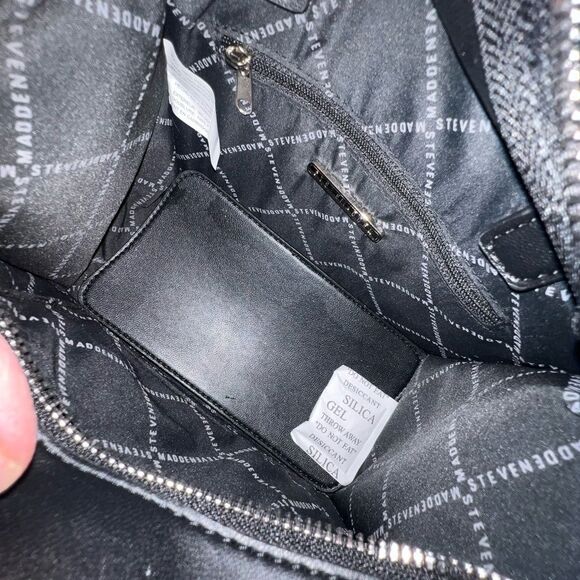 Steve Madden BNIKO-D Denim Tote Crossbody Bag - Blue/Black - NEW!! - Picture 11 of 15